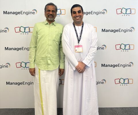 Robbie Abed with a Zoho leader